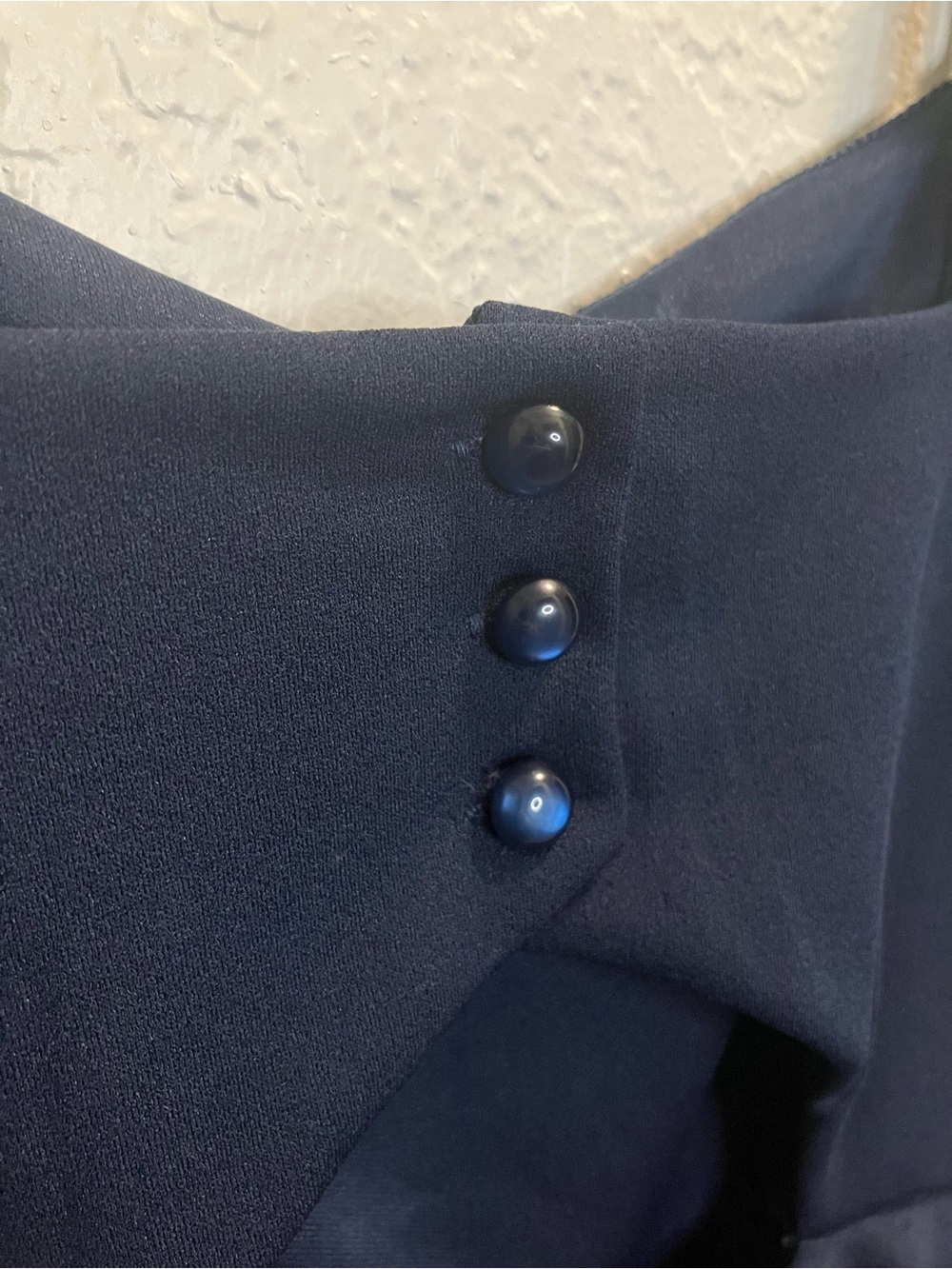 Short Navy Ruffle Dress - Picture 6 of 9